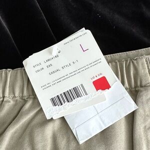 WOMENS Liz & Co. Relaxed Fit Pants size LARGE 100% Tencel
